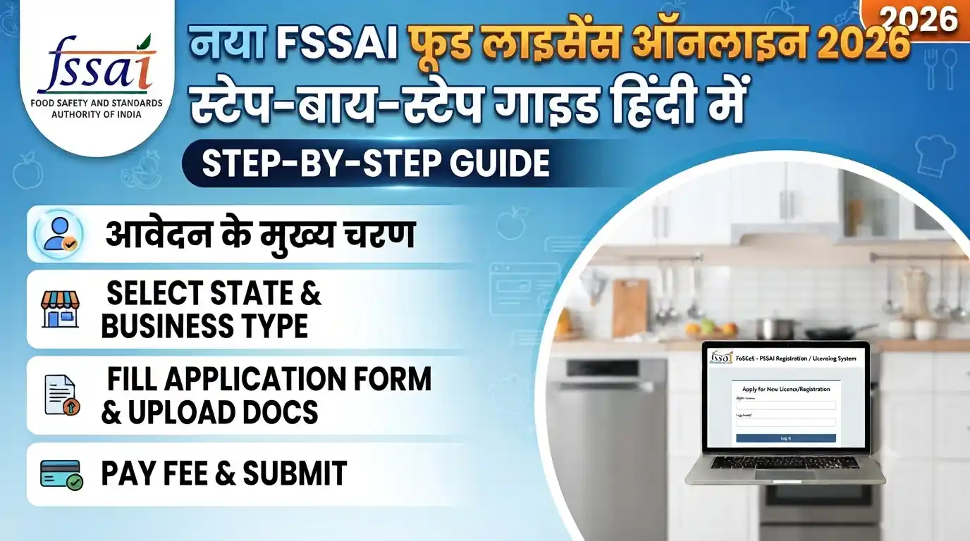 Apply for New FSSAI Food License Online 2026